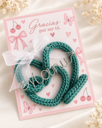 Imán de corazón con nombre